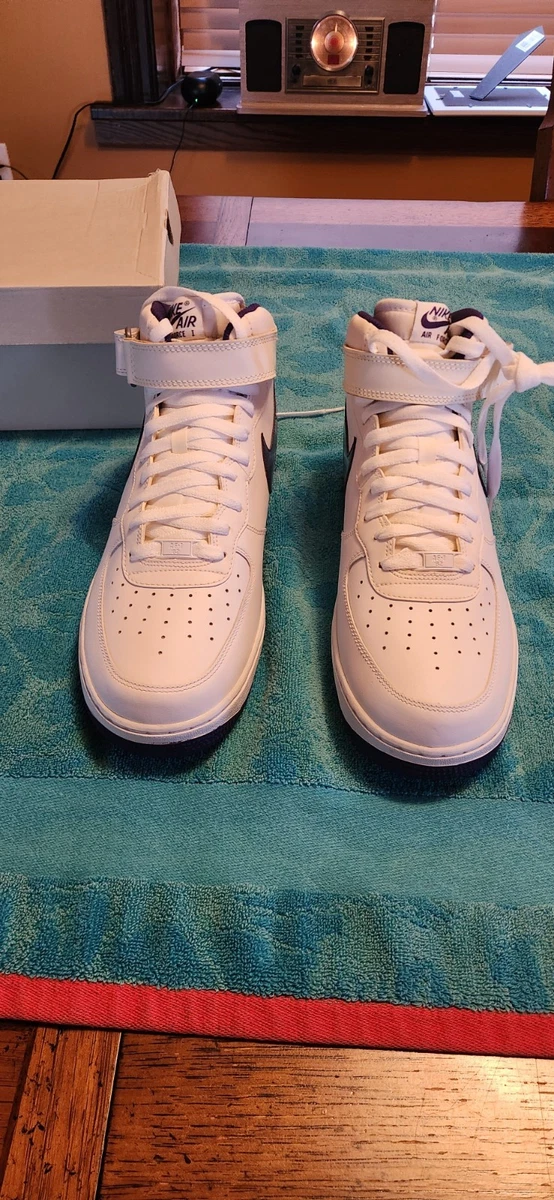 Nike Air Force 1 '07 Mid White Purple for Sale | Authenticity