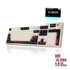 Ajazz AK35I V4 Customizable Wireless Gaming Mechanical V4 Black and Red