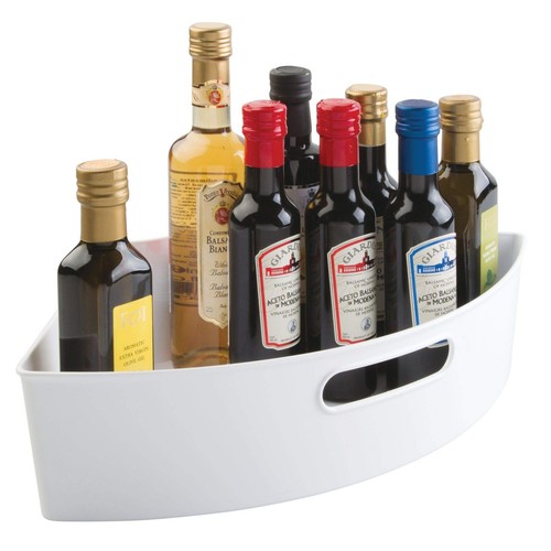iDesign 62631 Plastic Lazy Susan Cabinet Storage Bin, 1/4 Wedge Container for - Picture 6 of 8