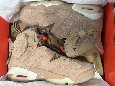 Nike Air Jordan 6 Retro Travis Scott, Größe 40, British Khaki