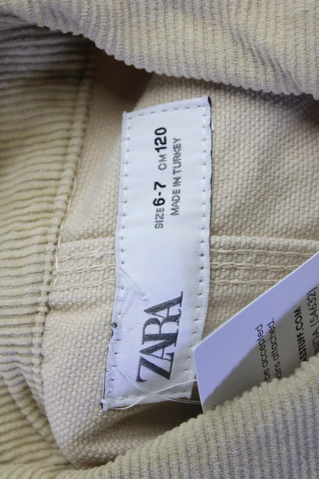 Chaqueta Zara Niñas Manga Larga Forrada con Botones Desnudo Talla 6-7Y Foto 3 de 3