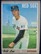 1970 TOPPS #279 BILL LEE (BOSTON RED SOX) ROOKIE BASEBALL CARD. rookie card picture