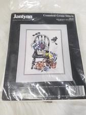 Janlynn The Beauty Of Spring Cross Stitch Vintage #80-88 1991 11” x 14”