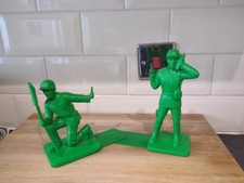 Toy Story Movie Green Army Men Toy Soldier Bookends Set DAMAGED