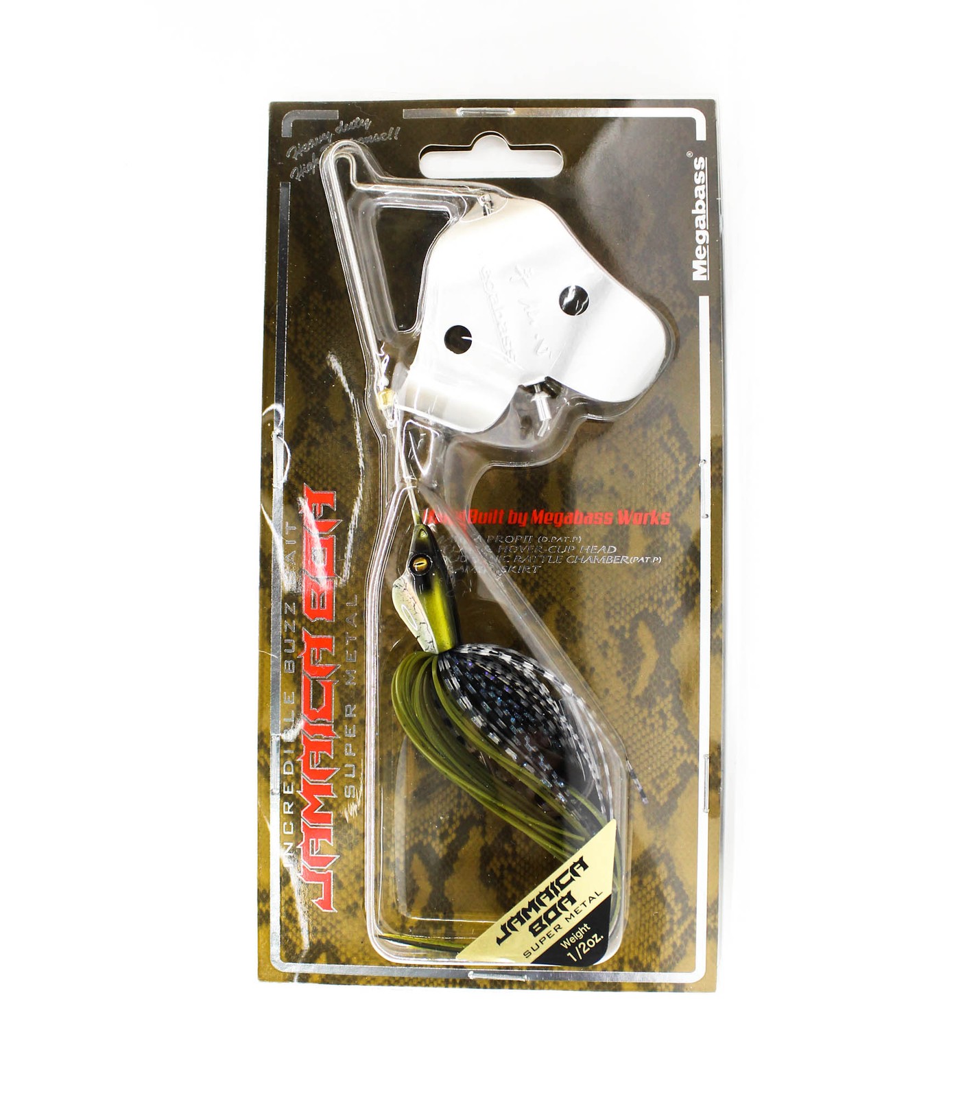 Megabass Jamaica Boa 1/2 oz Buzzbait Sinking Lure Blue Gill (4279) - Image 1