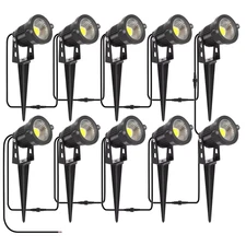 2/4/6/10 in 1 IP65 Waterproof 2 Meters Waterproof Wiring Led Garden Lights Outdo