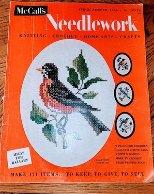 McCall's Needlework & Crafts Magazine Spring Summer 1956 Crafts Knitting Sewing