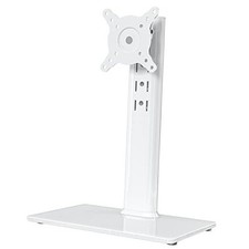 Single LCD Computer Monitor Free-Standing Desk Stand Riser for 13 inch White