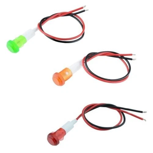 Switch Electronics 10mm Vorgekabelte Panel-Anzeigeleuchte 220V - Rot Grün Gelb - Bild 1 von 1