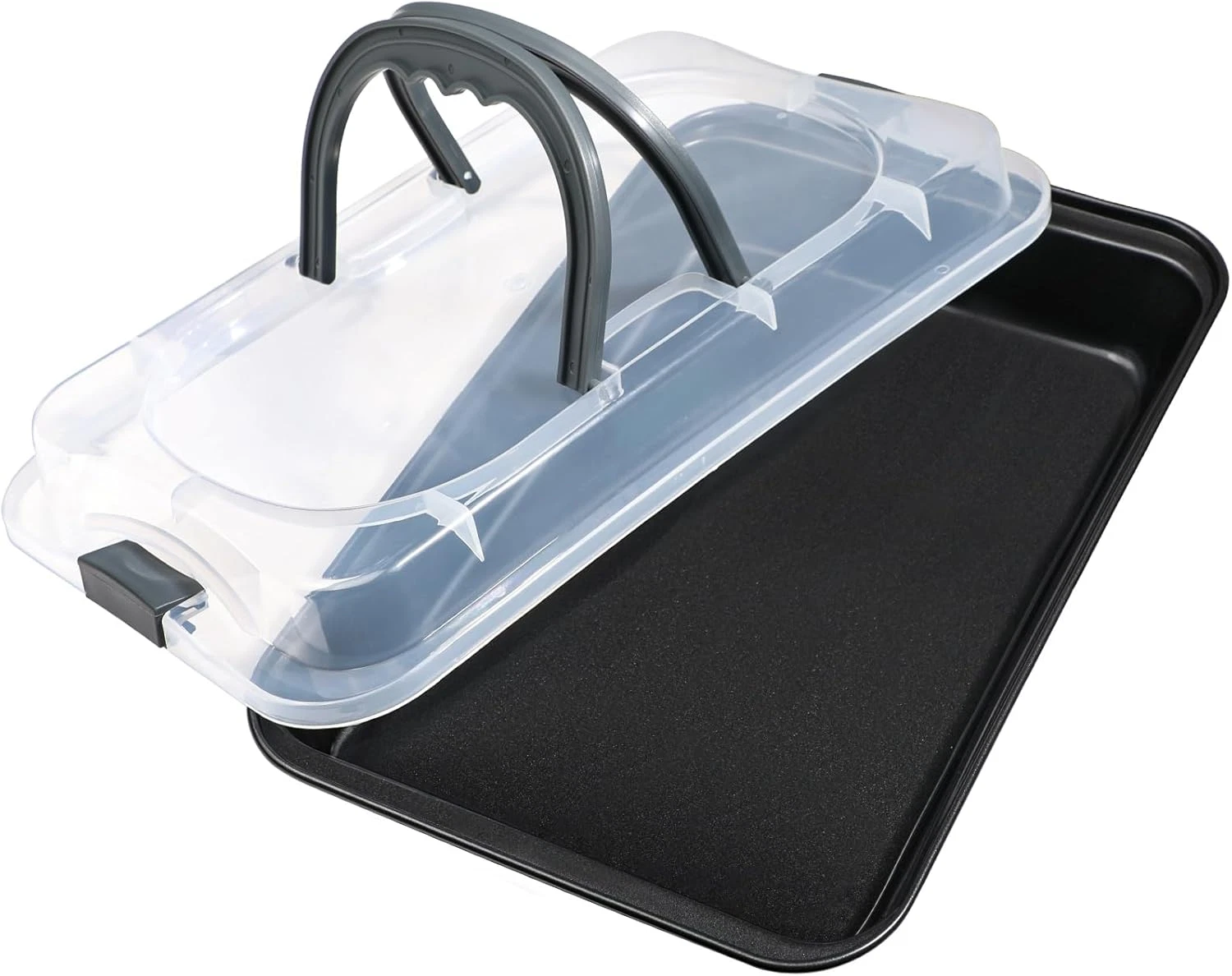 9X13 Inch Baking Pan with Lid and Handle, Non-Stick Cake Pan 2-Piece Set Rectang