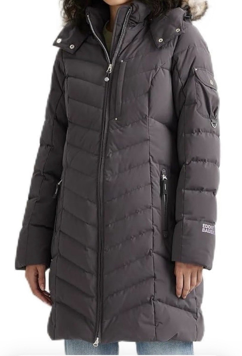 Eddie Bauer 650 Down Sun Valley Parka In Aubergine Color. Women