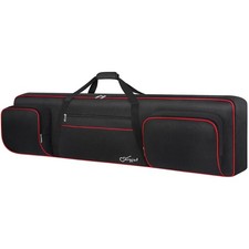 Luxury Padded 88-Key Keyboard Case: Waterproof Gig Bag with Adjustable Straps
