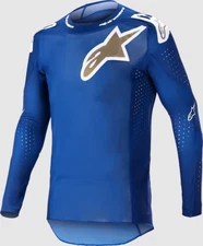 Alpinestars Supertech Bruin Jersey Blue Gold White 2X-LARGE 482-98032X
