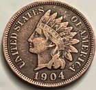 1904 Indian Head Cent Circulated VF JC1406