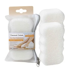 Summer Ready Pre-tan Exfoliator 20+ Wash Sponges, Coconut Colada, 2 Count