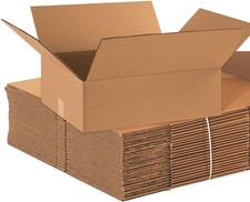 Shipping Boxes Flat 18"L x 14"W x 6"H 25-Pack - Corrugated Cardboard Box for ...