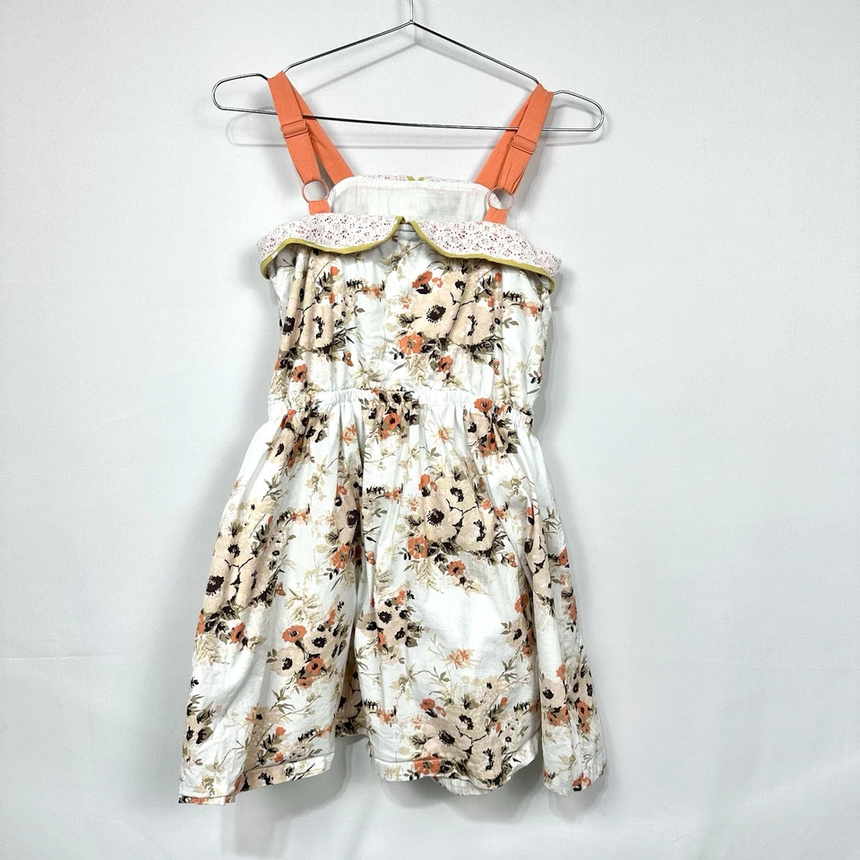 Vestido 435 By Matilda Jane Happy And Free Coconut Rose Sun renda Páscoa tamanho 14 - Imagem 3 de 4