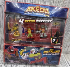 Akedo Ultimate Arcade Warriors Mini Battling Action Figures 4 Pack New 