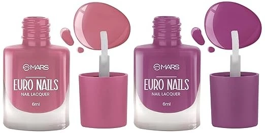 MARS EURO Nail Lacquer | Glossy Gel Finish | Rich Pigmentation | Chip Free | Qui