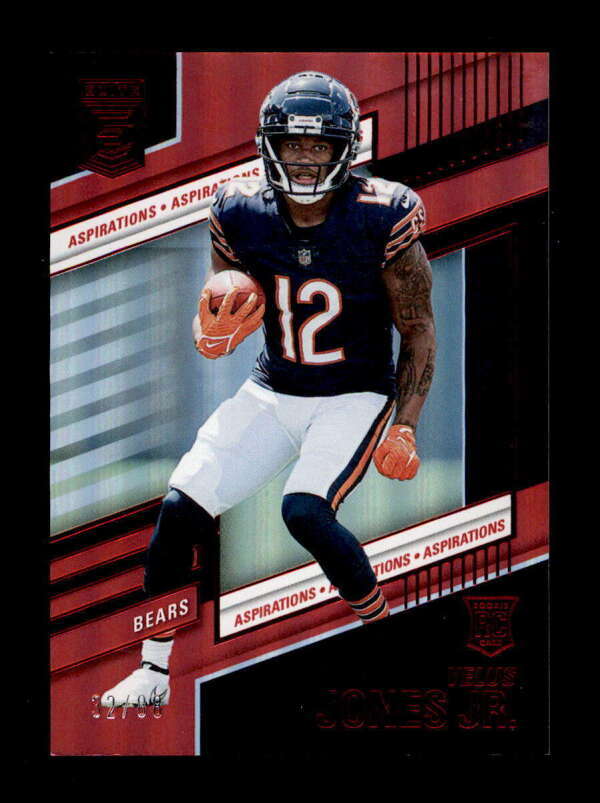 VELUS JONES JR 2022 DONRUSS ELITE #157 ASPIRATIONS ROOKIE RED #32/88 BF3822