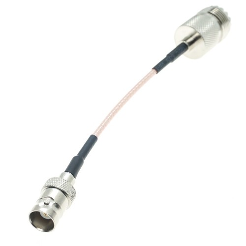 UHF Female SO239 To BNC Female Connector Jumper Coaxial pigtail RF RG316 Cable - Zdjęcie 6 z 7