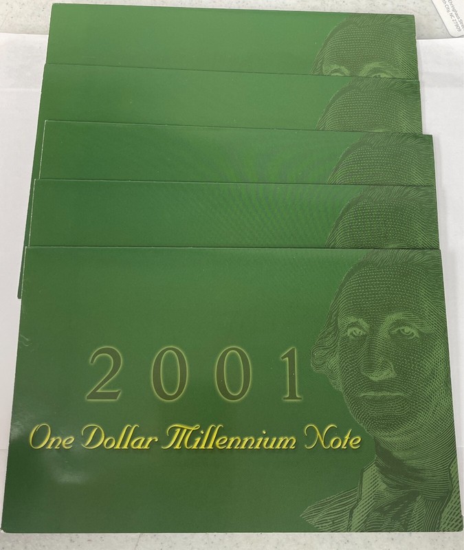 2001 (C) One Dollar Millennium Note - $1  - ( 5 Notes) - USSK0038