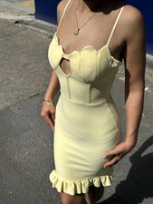 Seashell Cup Midi Bodycon Dress from Paris