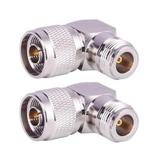 N Connector Adapter Right Angle Coax Connectors 90 Degree N Male to N Female ...