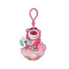 Lotso  Toy Story Disney Pixar Plush Toy Doll Bag Charm Keychain Keyring 5"