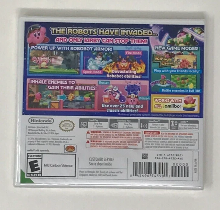 Kirby Planet Robobot Nintendo 3DS Brand New & Factory Sealed! - Image 2 of 2