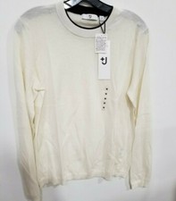 Uniqlo Fine Gauge Cashmere Sweater Off White - Sz Med