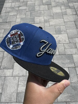 NEW ERA YORK YANKEES SCRIPT ROYAL METALLIC SILVER WS PATCH