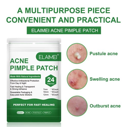 Patches Blemish Control Facial Spot AU Removal Acne Pimple Patch 24 Pcs Plasters - Picture 3 of 12
