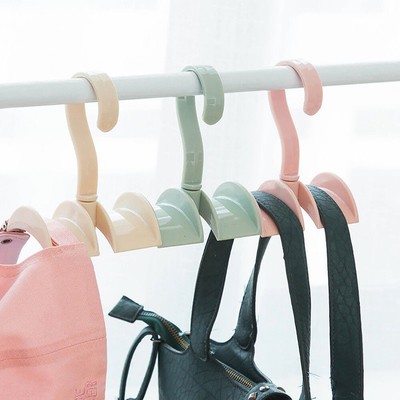 Portable Closet Organizer Rod Hanger Purse Handbag Hanging Storage