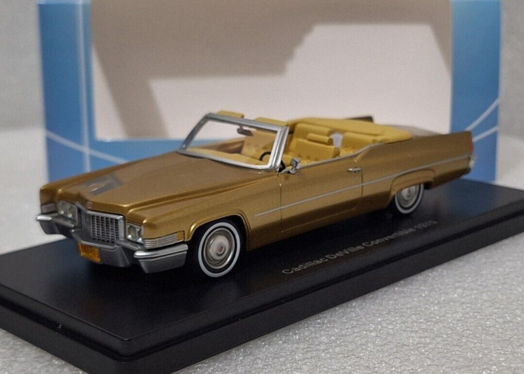 WOW Cadillac De Ville Convertible 1970 Gold 1:43 Neo 47145 WOW Cadillac De Ville Convertible 1970 Gold 1:43 Neo 47145
