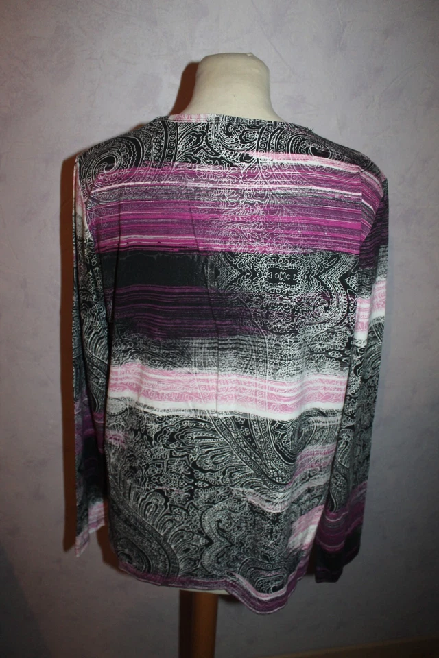 HAUT TEE SHIRT FEMME °°° CHRISTINE LAURE °°° TAILLE 4 . PARFAIT ETAT - Photo 4/4