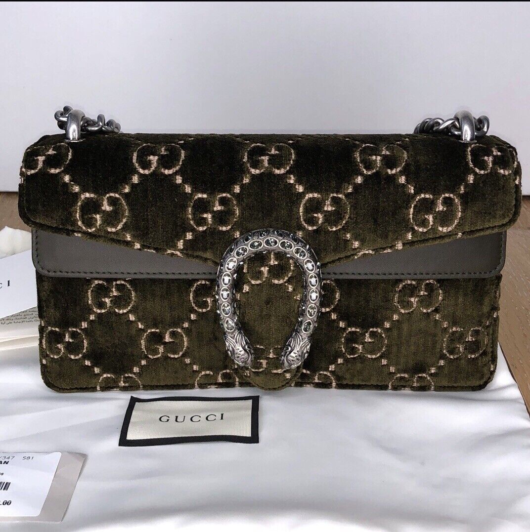 GUCCI- Super Mini Dionysus Velvet Shoulder Bag 100% Authentic NWT | eBay