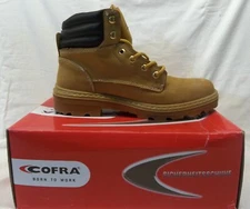 COFRA SAFETY TOE WORKWEAR BOOTS OIL & SLIP RESISTANT SHOCK ABSORBER SZ. W10
