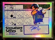 2019 Donruss Signature Series Garrett Hampson Rookie Auto #SS-GH Holo SP