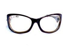 VTG Oakley Brown Oversize Oval Wrap Eyeglasses 59 16 130