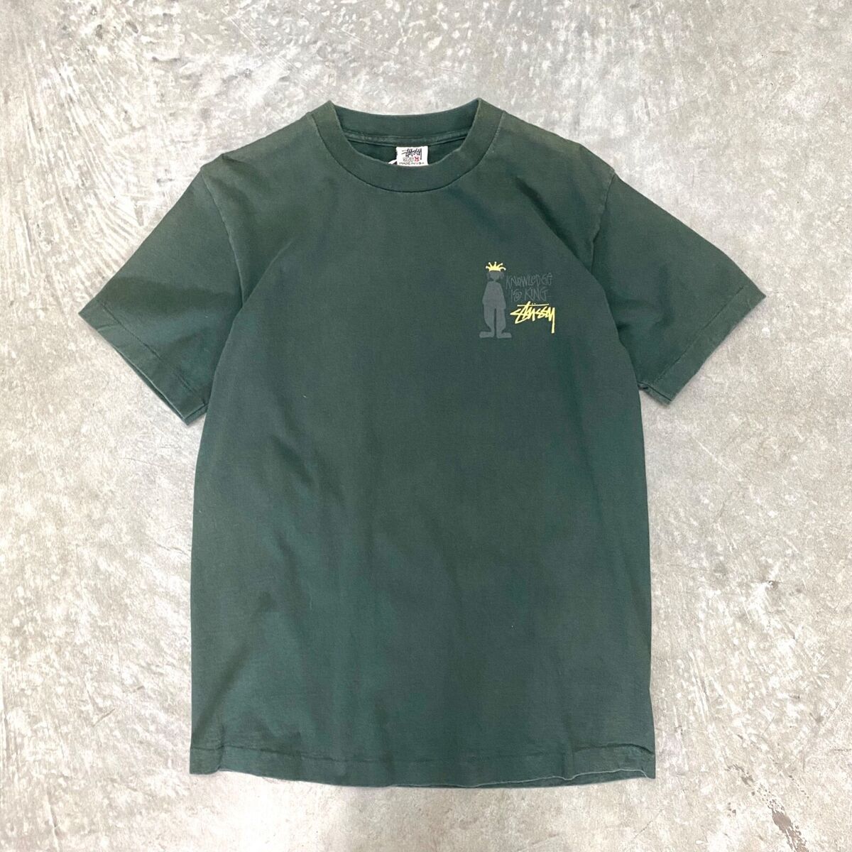 VTG 90s Stussy Knowledge Is King T USA Graphic Spellout Surf VTG 90s Stussy Knowledge Is King T USA Graphic Spellout Surf