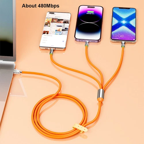 3 in 1 Fast USB Charging Cable Universal Multi Function Cell Phone Charger Cord - Picture 10 of 17