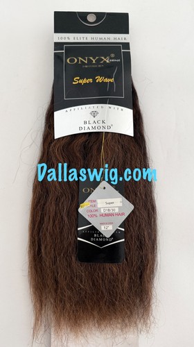 SALE Onyx Black Diamond 100% Natural Super Wave Thick Weaving Hair 12" ONE Bag - Picture 2 of 3