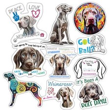 Weimaraner Stickers, Ten Vinyl Stickers Supporting Weimaraner, Great Weimaraner