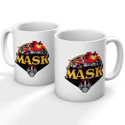 M.A.S.K. MASKE 80ER JAHRE CARTOON LOGO ANIMATION MOBILE STRIKE TASSE IN VERSCHIEDENEN FARBEN