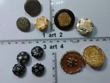 1 lotto bottoni gioiello smalti pietre vetro murrine buttons boutons vintage g3