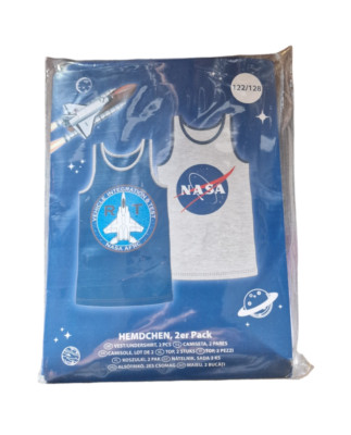 NASA Hemdchen 2er Pack Jungen 122/128