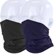 Men Women Thin Balaclava Neck Gaiter Face Mask UV Protection Bandana Scarf Cover