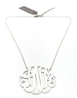 Argento Vivo Inm Initials Sterling Silver Necklace on sale Argento Vivo Inm Initials Sterling Silver Necklace on sale