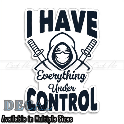 I Have Everything Under Control Gaming Decal Sticker